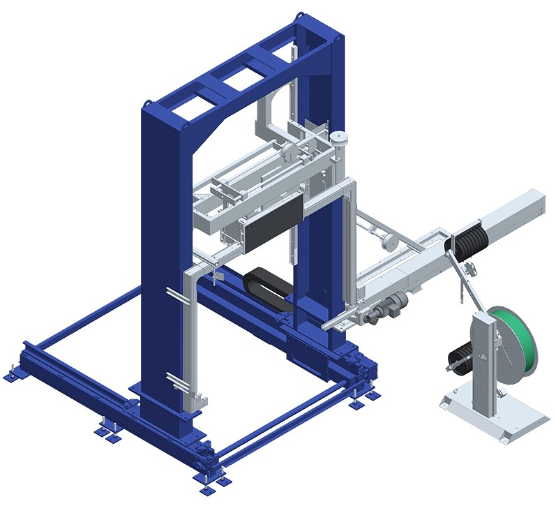 OMS 08RP_Shifting Vertical Strapping machine